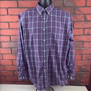 Brittany Bay Men's‎ Checkered Button-Down Shirt – Size Large